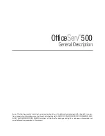 Preview for 1 page of Samsung OFFICESERV 500 Series General Description Manual