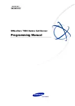 Preview for 1 page of Samsung OfficeServ 7000 Series Programming Manual