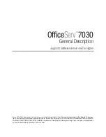 Samsung OfficeServ 7030 General Description Manual предпросмотр