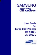 Предварительный просмотр 1 страницы Samsung OfficeServ DS-5012L User Manual