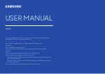 Preview for 1 page of Samsung OH46B User Manual