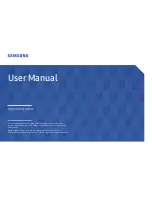 Samsung OH85F User Manual preview