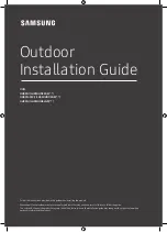 Samsung OHN Series Installation Manual предпросмотр