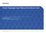 Samsung OHN Series User Manual preview