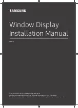 Samsung OM75R Installation Manual preview