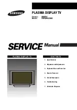 Preview for 1 page of Samsung P Service Manual