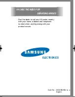 Preview for 21 page of Samsung P6091 Owner'S Instructions Manual