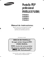 Preview for 1 page of Samsung PANTALLA PDP PROFESSIONAL PPM42M6H Manual De Instrucciones