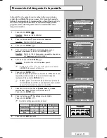 Preview for 29 page of Samsung PANTALLA PDP PROFESSIONAL PPM42M6H Manual De Instrucciones