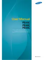 Предварительный просмотр 1 страницы Samsung PE40C User Manual