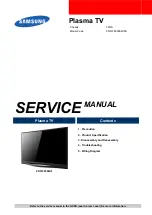 Samsung PE8500 Series Service Manual preview