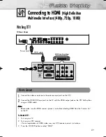 Preview for 27 page of Samsung PL-42D5S Owner'S Instructions Manual