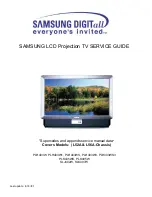 Samsung PL-H403W Service Manual preview