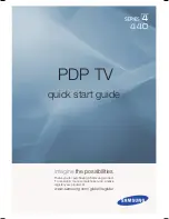 Samsung PL42A440P1D Quick Start Manual preview