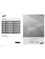 Samsung PL42A440P1D User Manual preview