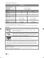 Preview for 40 page of Samsung PL42C450 User Manual