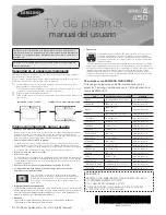 Samsung PL51E450A1F Manual Del Usuario preview