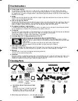 Предварительный просмотр 2 страницы Samsung Plasma Display Panel Television Owner'S Instructions Manual