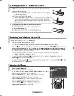 Предварительный просмотр 9 страницы Samsung Plasma Display Panel Television Owner'S Instructions Manual