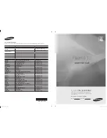 Samsung Plasma TV 4 Series User Manual preview