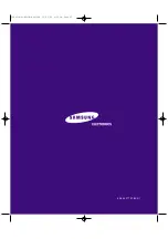 Предварительный просмотр 64 страницы Samsung PLK403W Instruction Manual