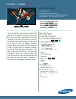 Preview for 1 page of Samsung PN42C430A1DXZA Brochure