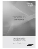 Samsung PN42C450 User Manual preview