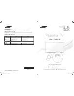 Предварительный просмотр 1 страницы Samsung PN43F4500 Quick Manual