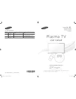 Preview for 1 page of Samsung PN43F4500 User Manual