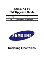 Samsung PN50A550S1F User Manual preview