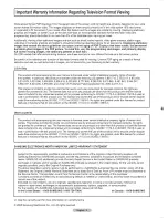 Preview for 2 page of Samsung PN50A550S1FXZA User Manual