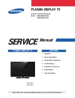 Предварительный просмотр 1 страницы Samsung PN50A550S1FXZC Service Manual