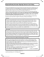 Preview for 2 page of Samsung PN50A650 - 50" Plasma TV User Manual