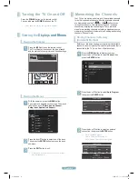 Предварительный просмотр 8 страницы Samsung PN50B530 - 50" Plasma TV Quick Setup Manual