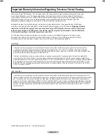 Preview for 2 page of Samsung PN50B550 Manual