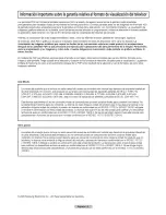 Preview for 2 page of Samsung PN50B650S1FXZA Manual Del Usuario