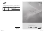 Samsung PN50B850 - 50" Plasma TV User Manual предпросмотр