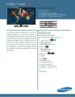 Samsung PN50C430 Brochure preview