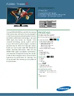 Samsung PN50C450 Brochure preview