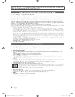 Preview for 2 page of Samsung PN50C490B3DXZA User Manual