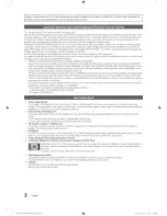 Preview for 2 page of Samsung PN50C550 User Manual