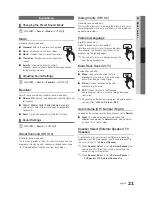 Preview for 21 page of Samsung PN50C590 User Manual