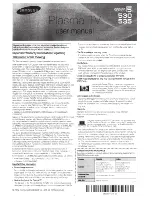 Preview for 1 page of Samsung PN51E530 User Manual