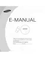 Samsung PN51E550 E-Manual preview