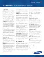 Preview for 2 page of Samsung PN51E6500 Brochure & Specs