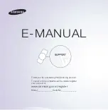 Preview for 1 page of Samsung PN51E7000FF E-Manual