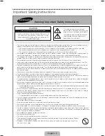 Preview for 2 page of Samsung PN51F8500 User Manual