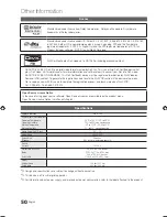 Preview for 50 page of Samsung PN58C500G2FXZA User Manual