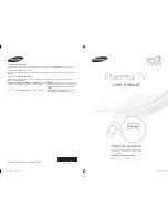 Samsung PN59D7000FF Quick Manual preview