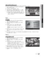 Preview for 37 page of Samsung PN63C550G1F User Manual